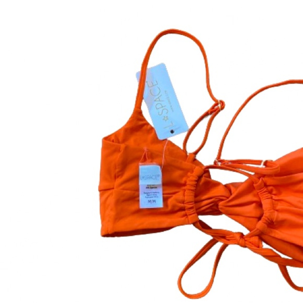 NWT L*SPACE Ringo Bikini Top Poppy - M - Picture 6 of 8
